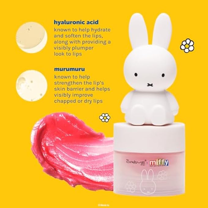 rayihni THE MIFFY TINTED LIP BALM WITH ADORABLE MIFFY CAP, WITH HYALURONIC ACID AND MURUMURU TO MOISTURIZE, SOFTEN AND VISIBLY IMPROVE CHAPPED OR DRY LIPS - RARE ROSE - Image 4